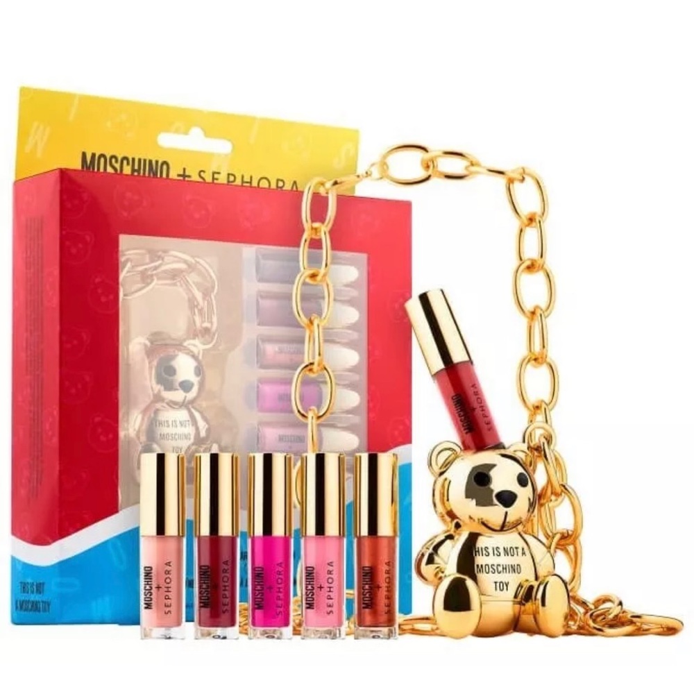 MOSCHINO x SEPHORA BEAR LIP GLOSS CHAIN SET